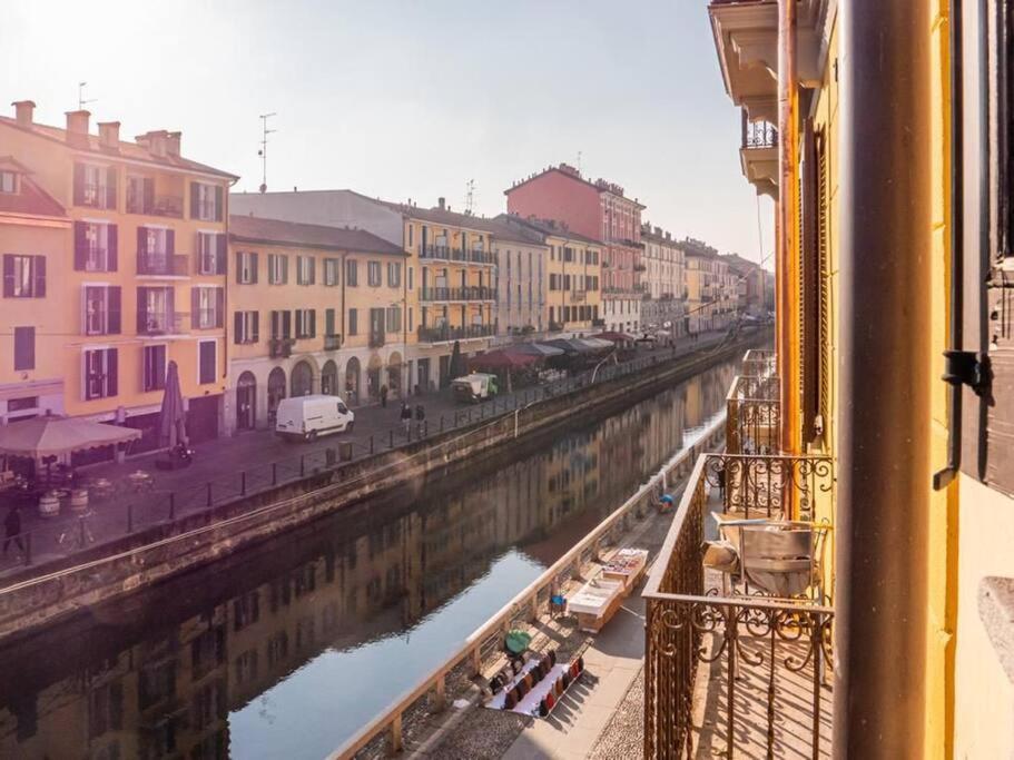 Romantic Flat On Navigli River By Easylife Milaan Buitenkant foto